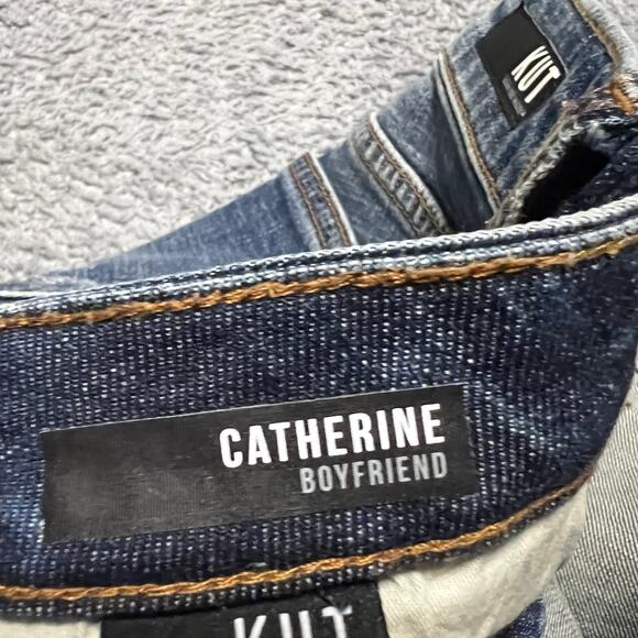 Kut from the Kloth Jeans Womens 12 (38x31.5) Catherine Boyfriend Blue Denim - Picture 6 of 11